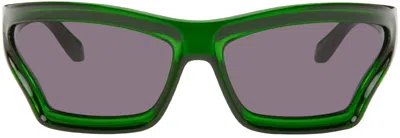 Loewe Green Arch Mask Sunglasses