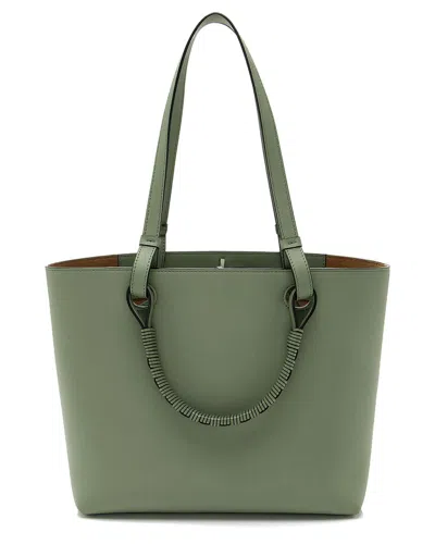 Loewe Green Calfskin Anagram Small Tote (authentic Pre-loved)