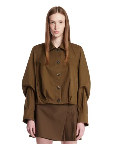 Loewe Green Cotton And Silk Jacket