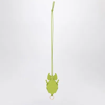 Loewe Green Leaf Insect-shaped Keychain