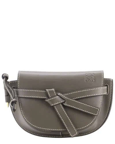 Pre-owned Loewe Green Leather Gate Belt Bag Mini (authentic Pre-loved)
