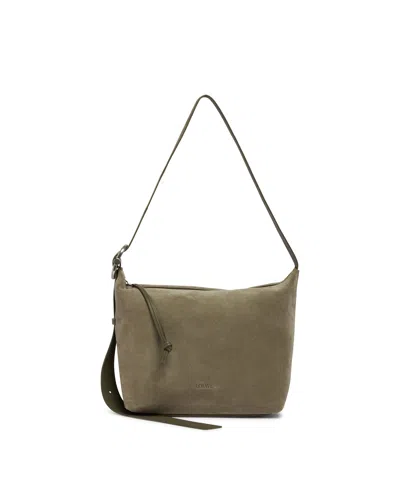 Loewe Green Leather Loop Media Hobo Bag