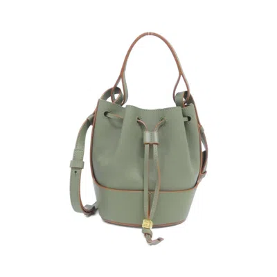 Pre-owned Loewe Green Leather Shoulder Bag ()