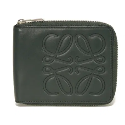Pre-owned Loewe Green Leather Wallet (bi-fold) ()