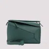 Loewe Green Puzzle Crossbody Bag In Green