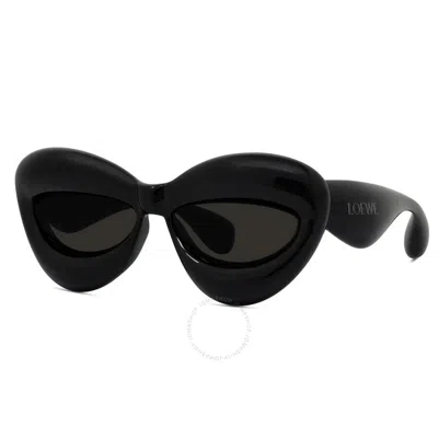 LOEWE LOEWE GREY CAT EYE LADIES SUNGLASSES LW40097I 01A 55