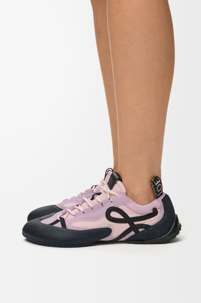 Loewe Grip Sneaker In Nylon And Suede Size: 41 For Woman In Black