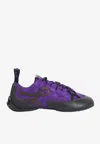 Loewe Suede Grip Sneakers Pull Tab Rubber Sole In Multi