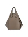Loewe Compact Hammock Leather Top Handle Bag In Brown