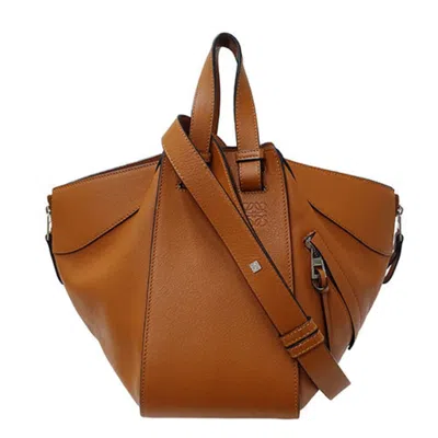 Pre-owned Loewe Hammock Brown Leather Handbag Shoulder Bag ()