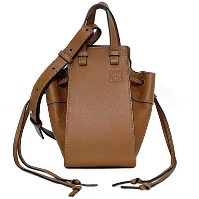 Pre-owned Loewe Hammock Brown Leather Shoulder Bag ()