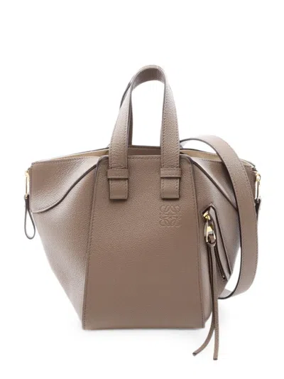 Pre-owned Loewe Hammock Compact Handbag In Brown