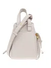 Loewe Women Hammock Compact Leather Handbag In White