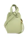 Loewe Women Hammock Compact Leather Shoulder Bag In Green