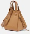 Loewe Hammock Compact Leather Tote Bag In Beige