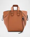 Loewe Hammock Compact Top-handle Bag In Leather In Brown