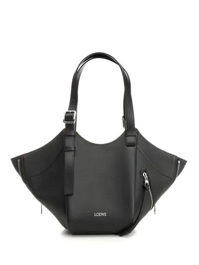Loewe Hammock Flip Bag Crossbody Bags Black