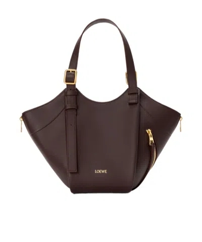 Loewe Hammock Flip Shoulder Bag In Brown