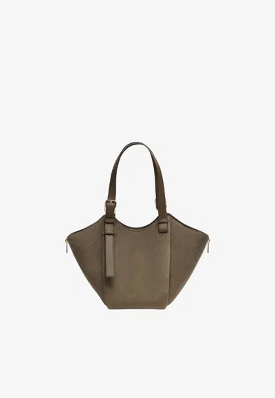 Loewe Hammock Flip Shoulder Bag In Green