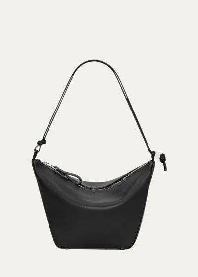 Loewe Hammock Hobo Bag In Leather In Black