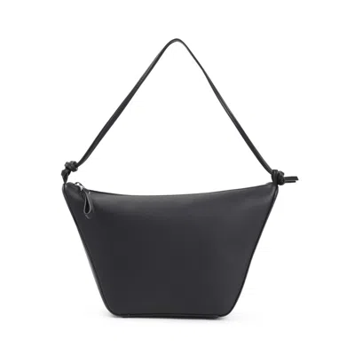 Loewe Hammock Hobo Mini Handbag In Black