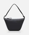 Loewe Mini Hammock Hobo Leather Bag In Black