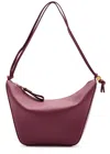 Loewe Hammock Hobo Mini Leather Shoulder Bag In Burgundy