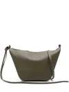 Loewe Hammock Mini Zip Leather Shoulder Bag In Green