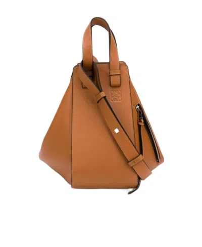 Loewe Small Hammock Bag In Classic Calfskin In Brown