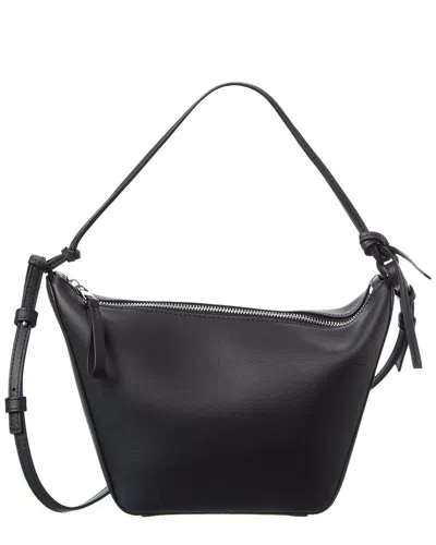 Loewe Hammock Mini Leather Hobo Bag In Black