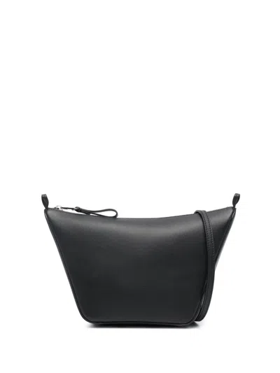 Loewe Hammock Mini Leather Hobo Bag In Black