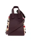 Loewe Hammock Pom-pom Leather Tote Bag In Red