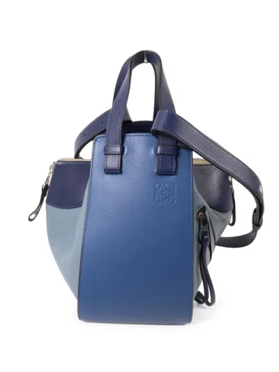 Pre-owned Loewe Hammock Shoulder Bag In Blue