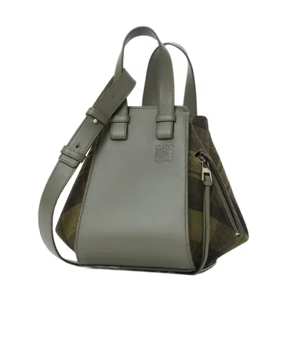 Loewe Hammock Shoulder Bag In Green