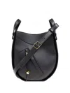 Loewe Hammock Slice Bag In Shiny Calfskin In Black