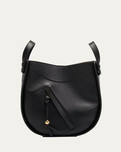 LOEWE HAMMOCK SLICE LEATHER CROSSBODY BAG