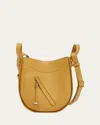 Loewe Hammock Slice Leather Crossbody Bag In Sahara