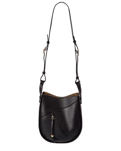 Loewe Hammock Slice Leather Hobo Bag In Orange