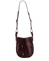 Loewe Hammock Slice Leather Hobo Bag In Burgundy