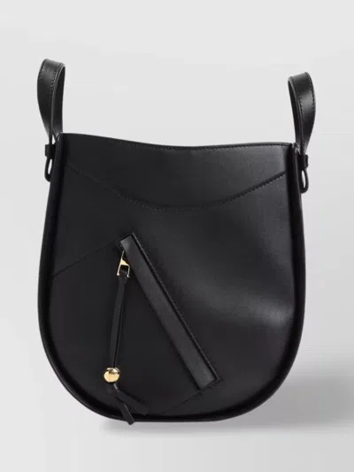 Loewe Hammock Slice Leather Shoulder Bag