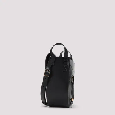 Loewe Hammock Slice Shoulder Bag In Black