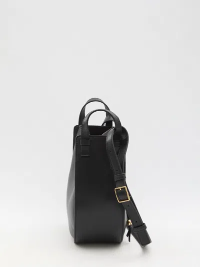 Loewe Hammock Slice Shoulder Bag In Black