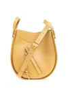Loewe Hammock Slice Bag In Shiny Calfskin In Gelb