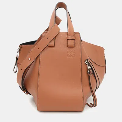 Pre-owned Loewe Hammock Brown387.30.s35 Leather Size Small