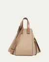 Loewe Hammock Small Leather Convertible Crossbody Bag In Sand