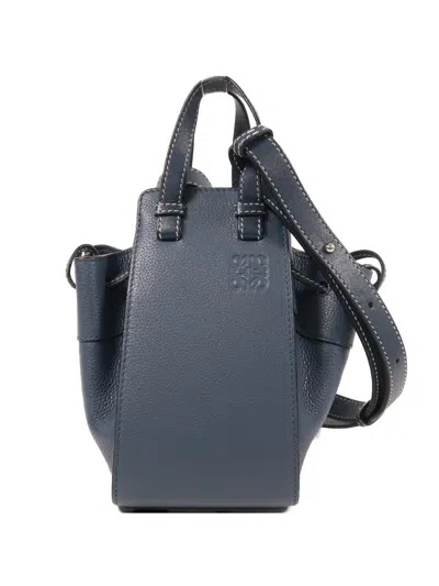 Pre-owned Loewe Hammock Tote Bag In Blue