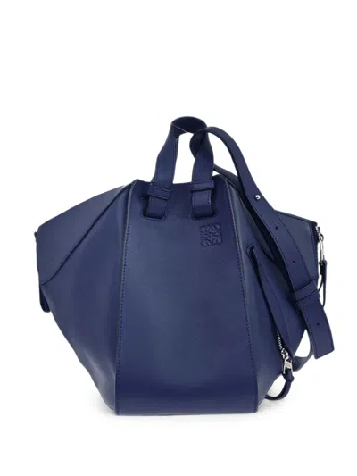 Pre-owned Loewe Hammock Tote Bag In Blue
