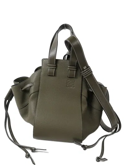 Pre-owned Loewe Hammock Tote Bag In Green