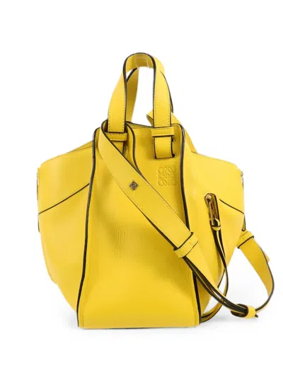 Pre-owned Loewe Hammock Tote Bag In Yellow