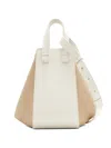 Loewe Hammock Two-tone Zip Tote Bag In Neutral